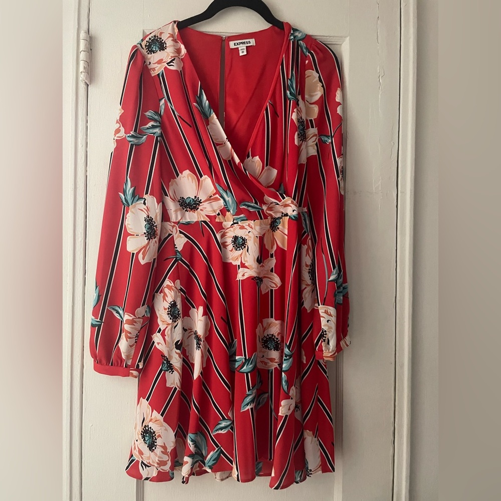 Red Floral Dress